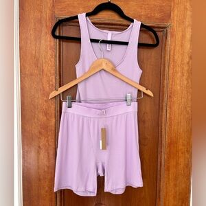 Skims pajama set in lavender, size L